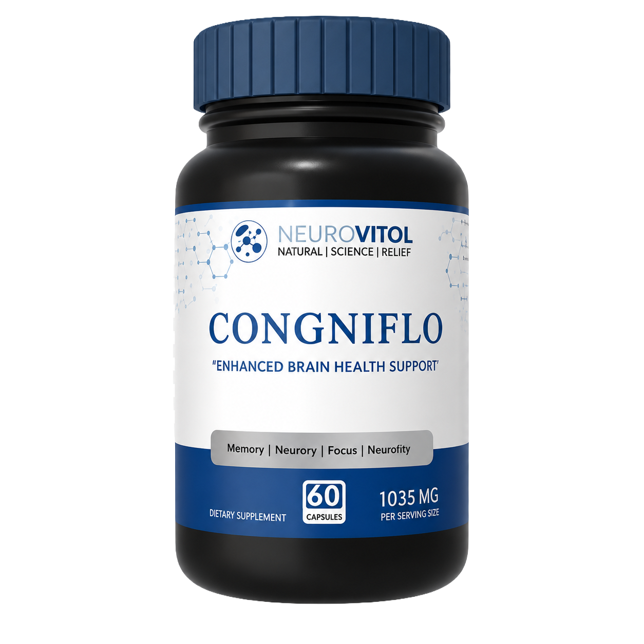NeuroVitol CogniFlo Cognitive Support supplement bottle